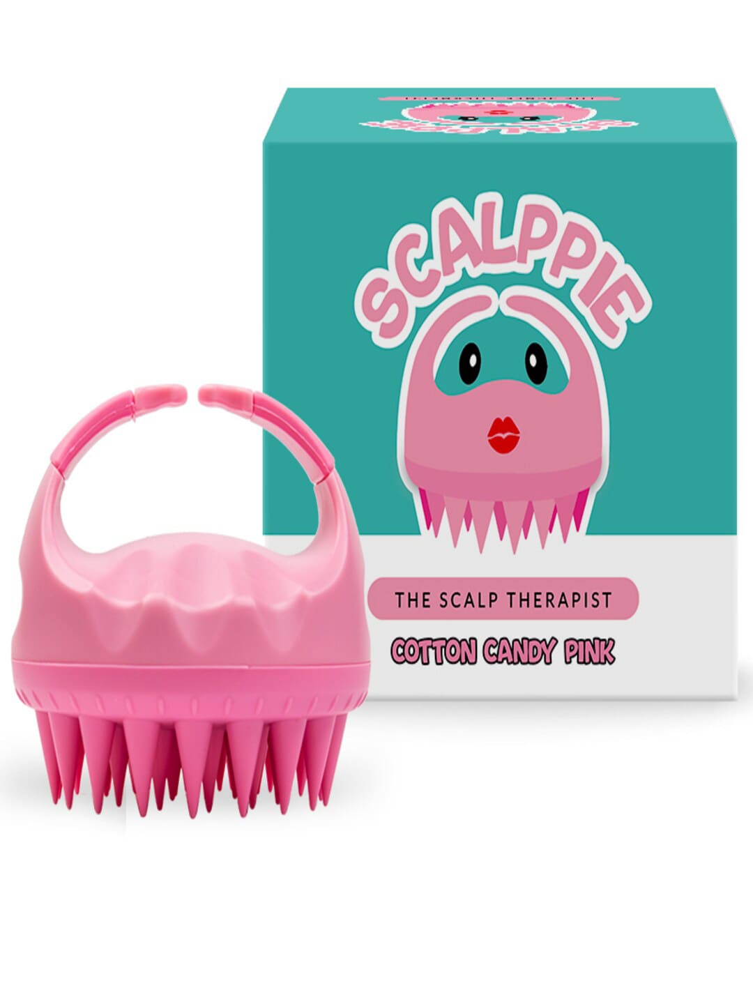 SCALPPIE Unisex Pink Hair Scalp Massager & Shampoo Brush Price in India