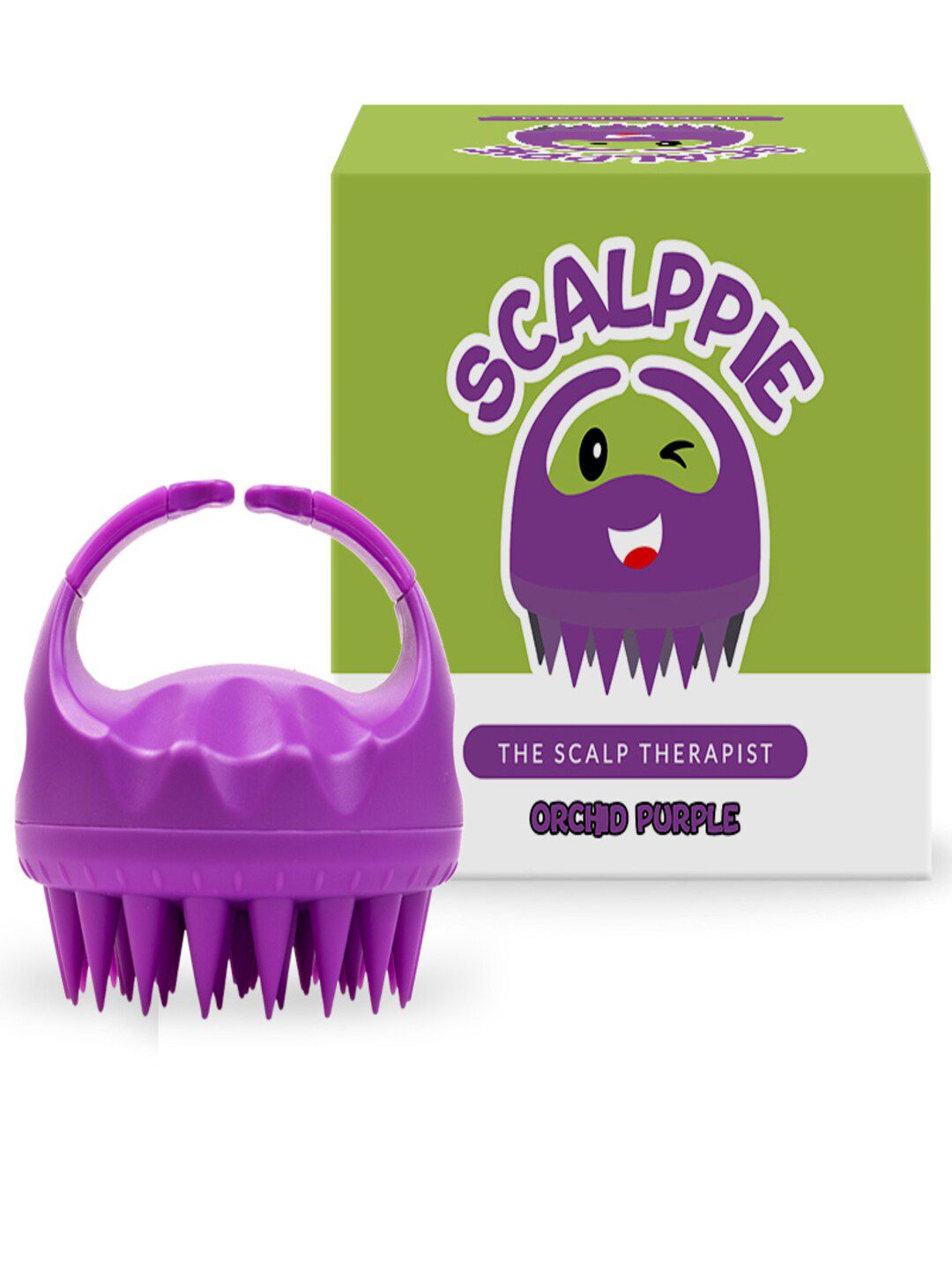 SCALPPIE Purple Hair Scalp Massager & Shampoo Brush Price in India