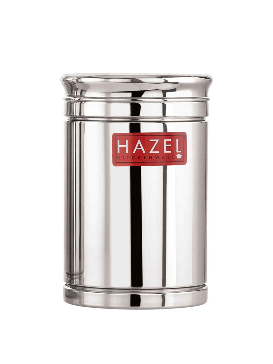 HAZEL Set Of 3 Silver-Toned Solid Kitchen Storage Containers Price in India