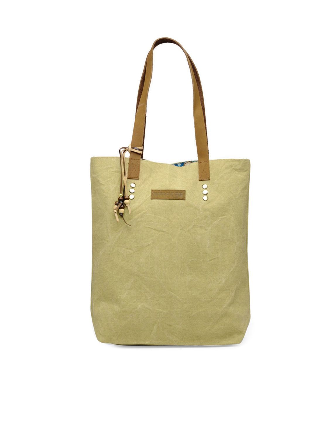 The House of Tara Beige Tote Bag with Quilted Price in India