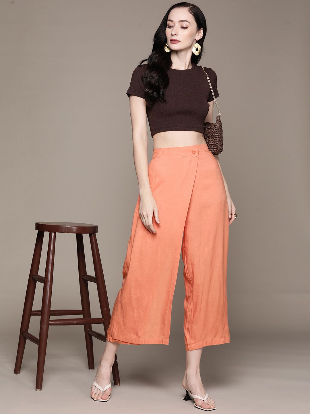 aarke Ritu Kumar Women Solid Regular Fit Culottes Trousers Price in India