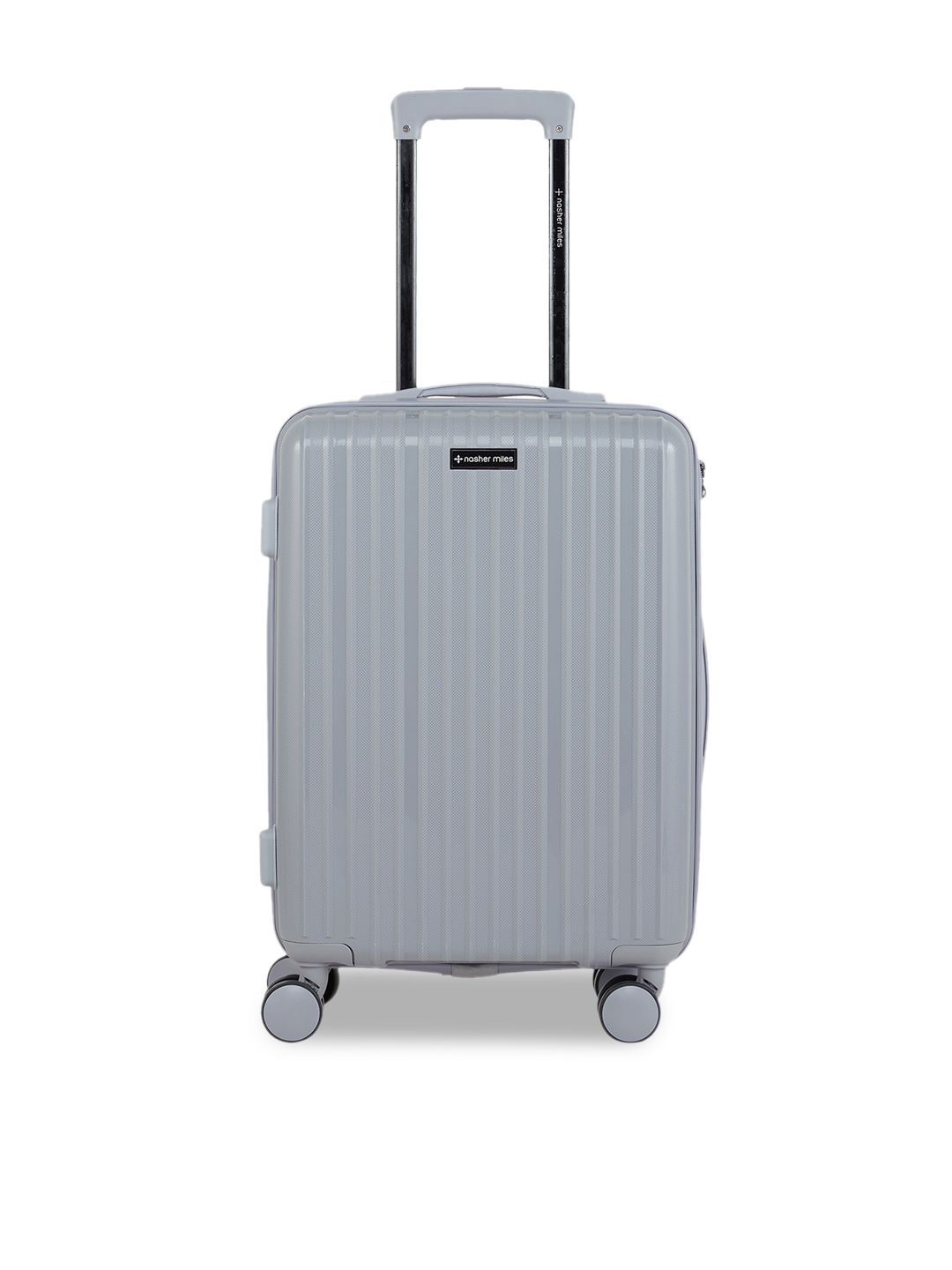 Nasher Miles Grey Textured Hard-Sided Cabin Bag Price in India