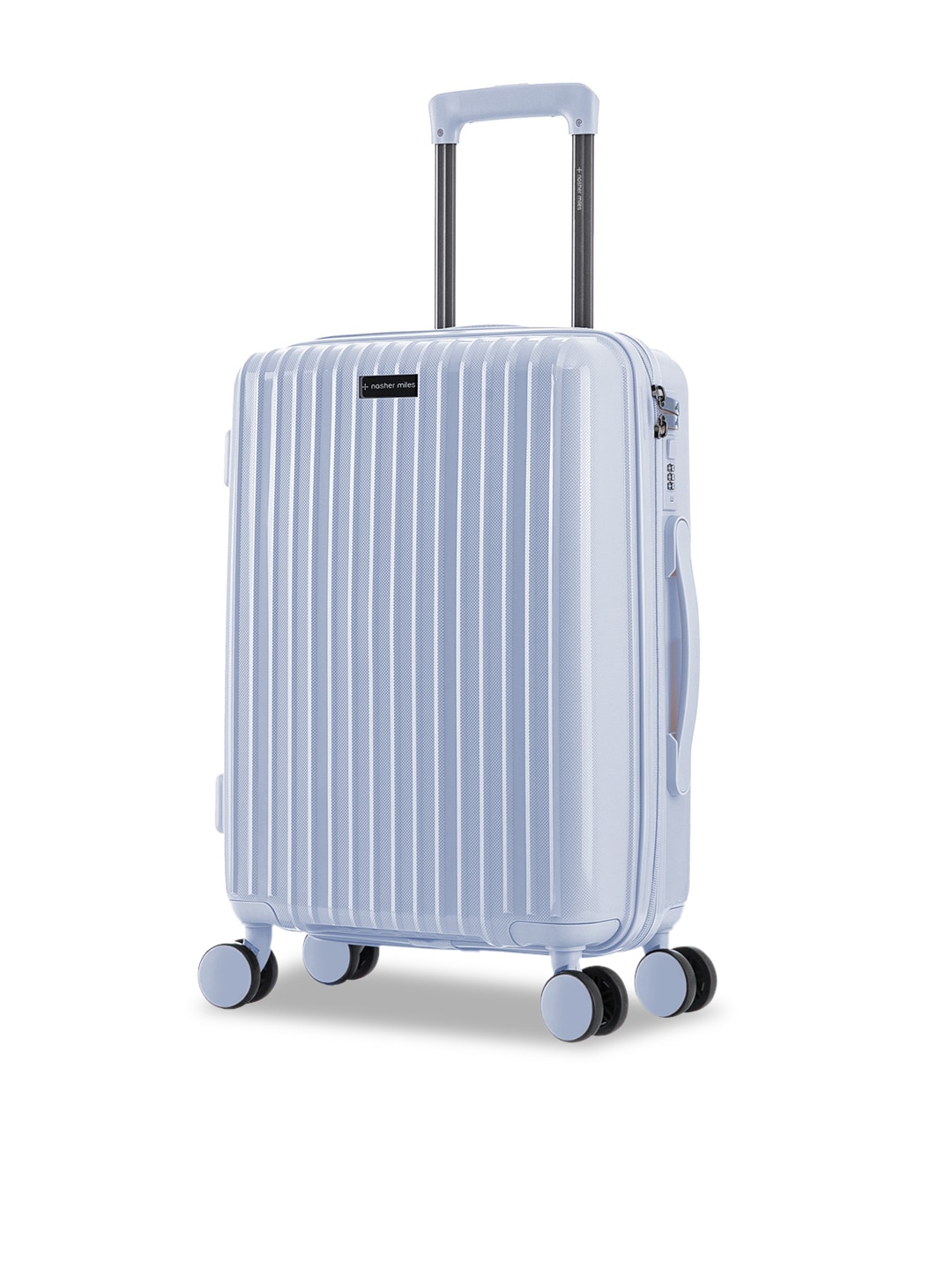 Nasher Miles Lavender-Colored Textured Hard-Sided Trolley Suitcases Price in India