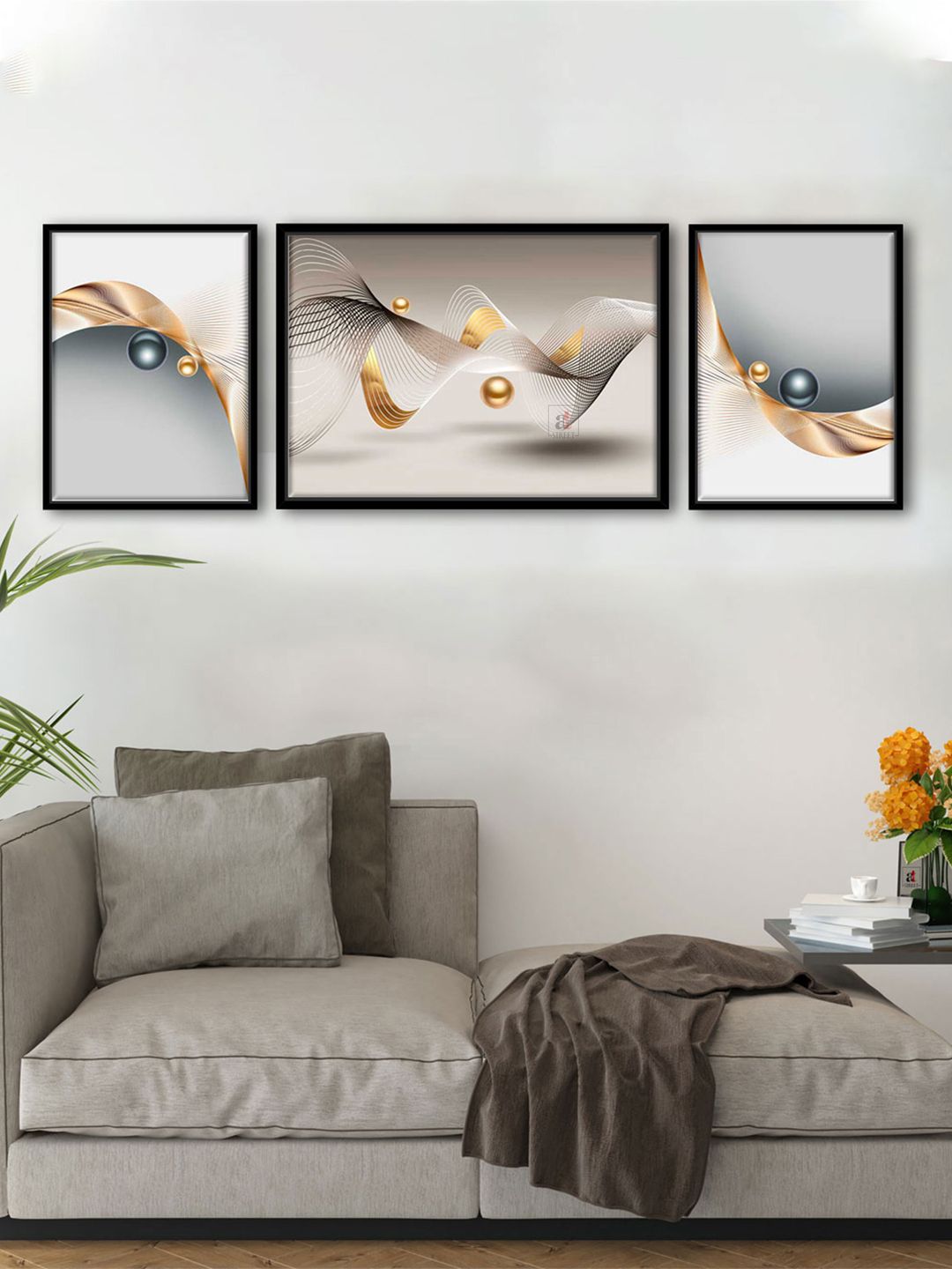 Art Street Set of 3 Pearl Wall Paintings Price in India