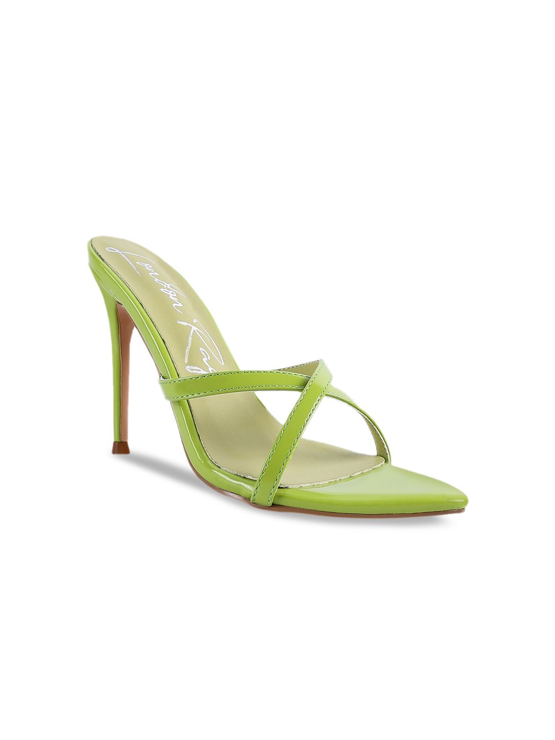 London Rag Green PU Party Stiletto Sandals Price in India