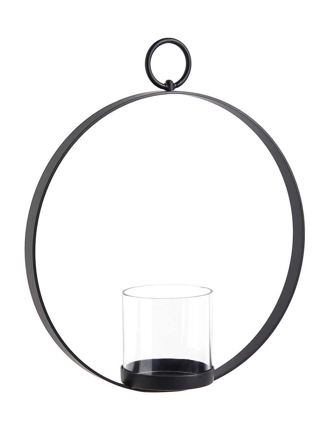 Transparent & Black Candle sconce Price in India