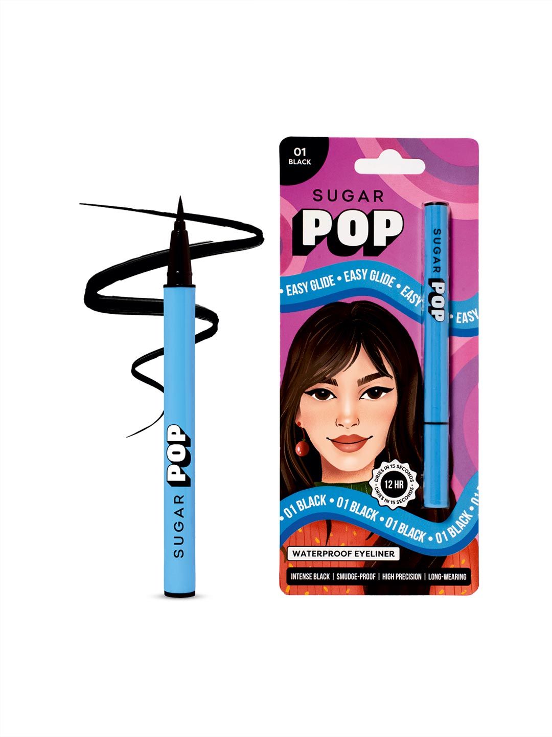 SUGAR POP Smudge-Proof Waterproof Eyeliner Pen - Black