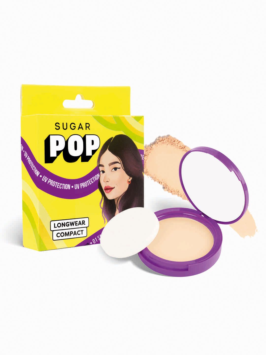 SUGAR POP Ultra-matte UV Protection Longwear Compact with Vit E 9 g - Sand 01