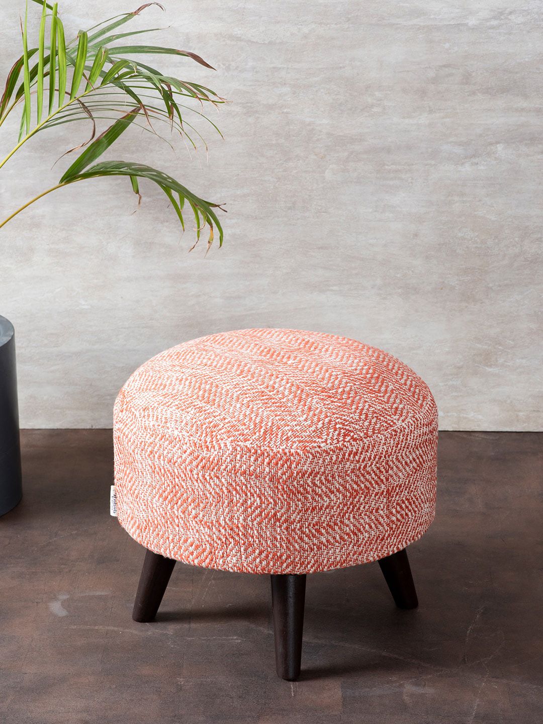 nestroots Pink Striped Ottoman Price in India