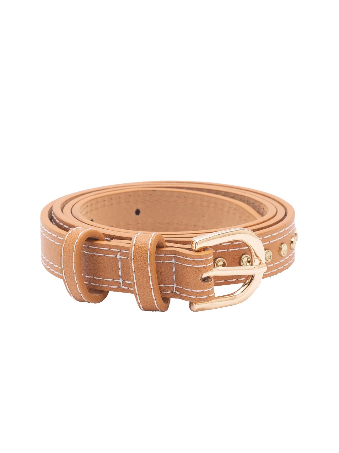 Globus Women Tan PU Belt Price in India