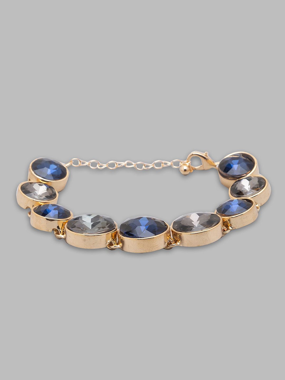 Globus Women Blue Gold-Plated Charm Bracelet Price in India