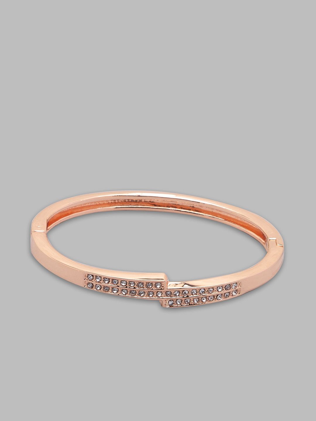 Globus Women Rose Gold-Plated Cuff Bracelet Price in India