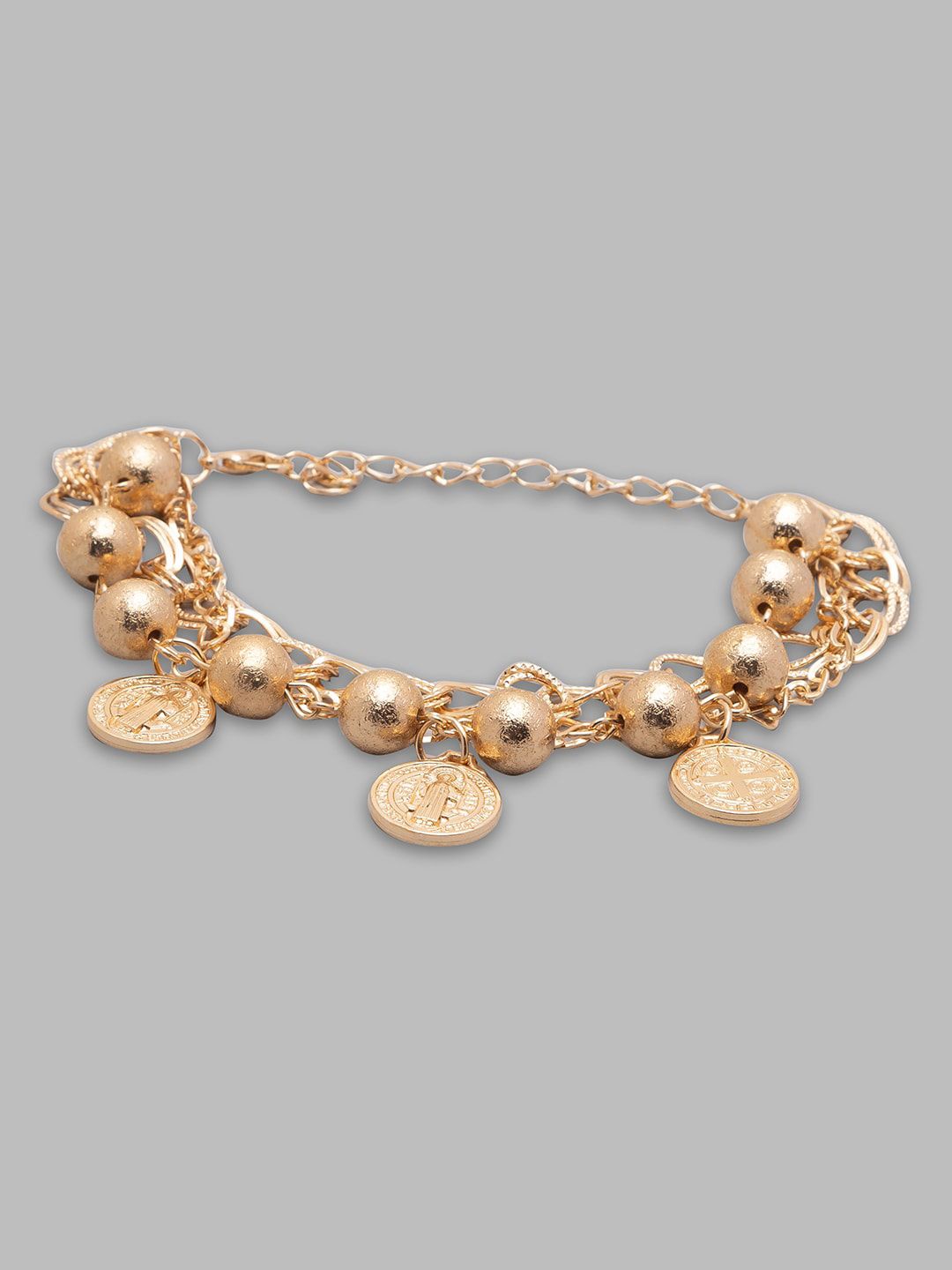 Globus Women Gold-Plated Charm Bracelet Price in India