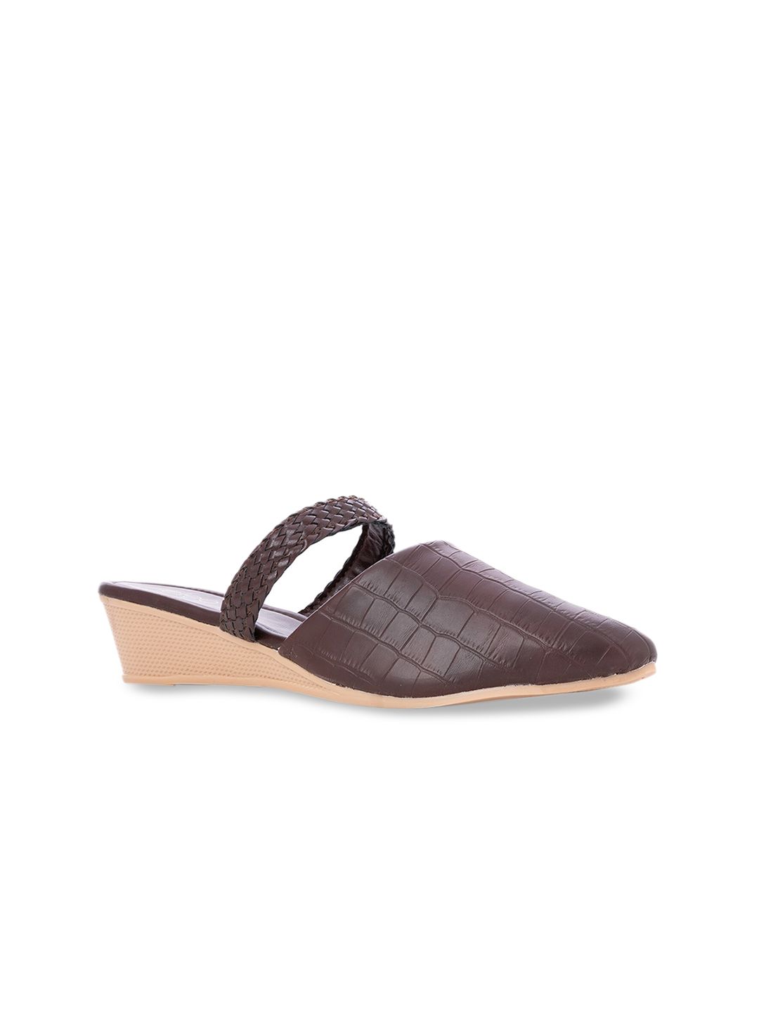 Khadims Brown Wedge Mules Price in India