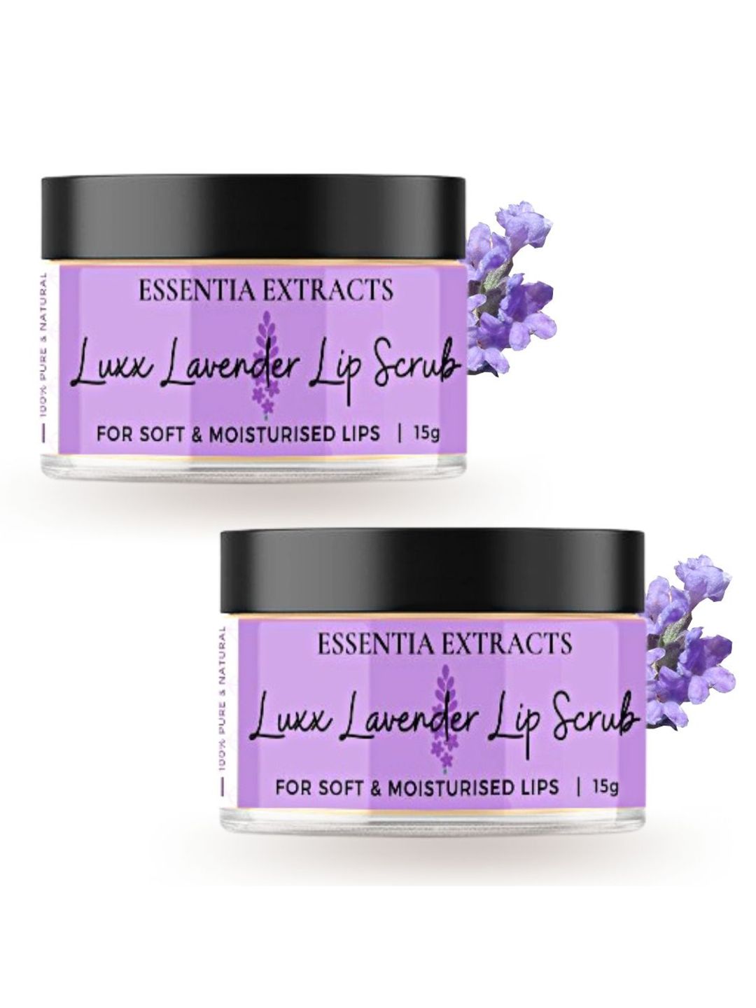 ESSENTIA EXTRACTS Set Of 2 Luxx Lavender Lip Scrub Price in India