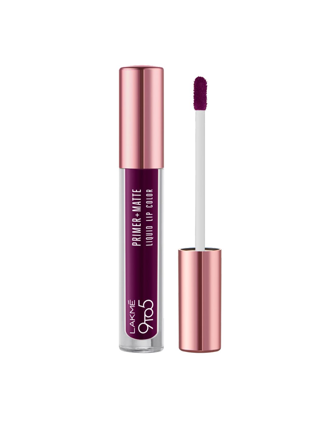 Lakme 9to5 Primer+Matte Liquid Lip Color with Vit-E and Argan Oil 4.2ml-Dynamic Purple MM4 Price in India