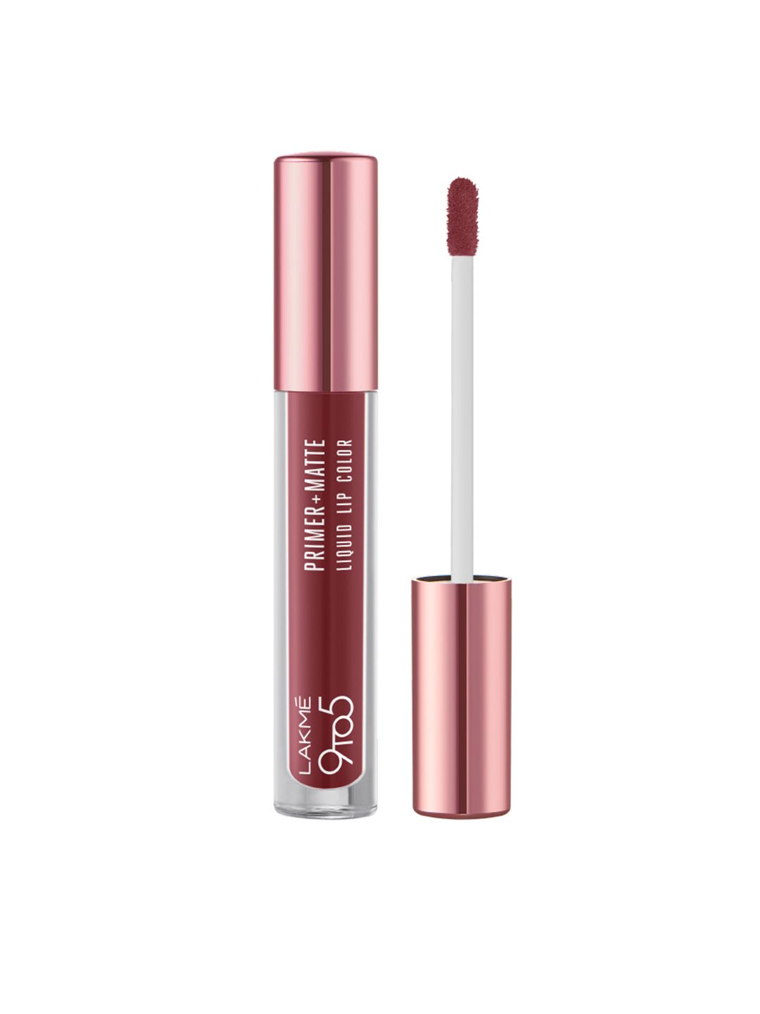 Lakme 9to 5 Primer+Matte Liquid Lip Color with Vit-E and Argan Oil 4.2ml-Hustling Nude MB1 Price in India