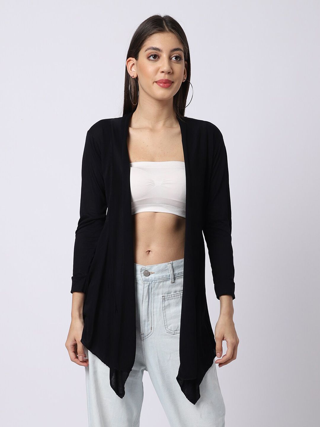 UnaOne Women Black Shrug Price in India