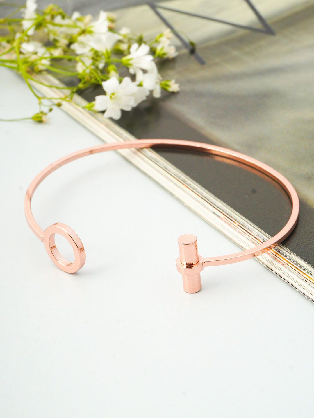 Ferosh Women Rose Gold Bracelet Price in India