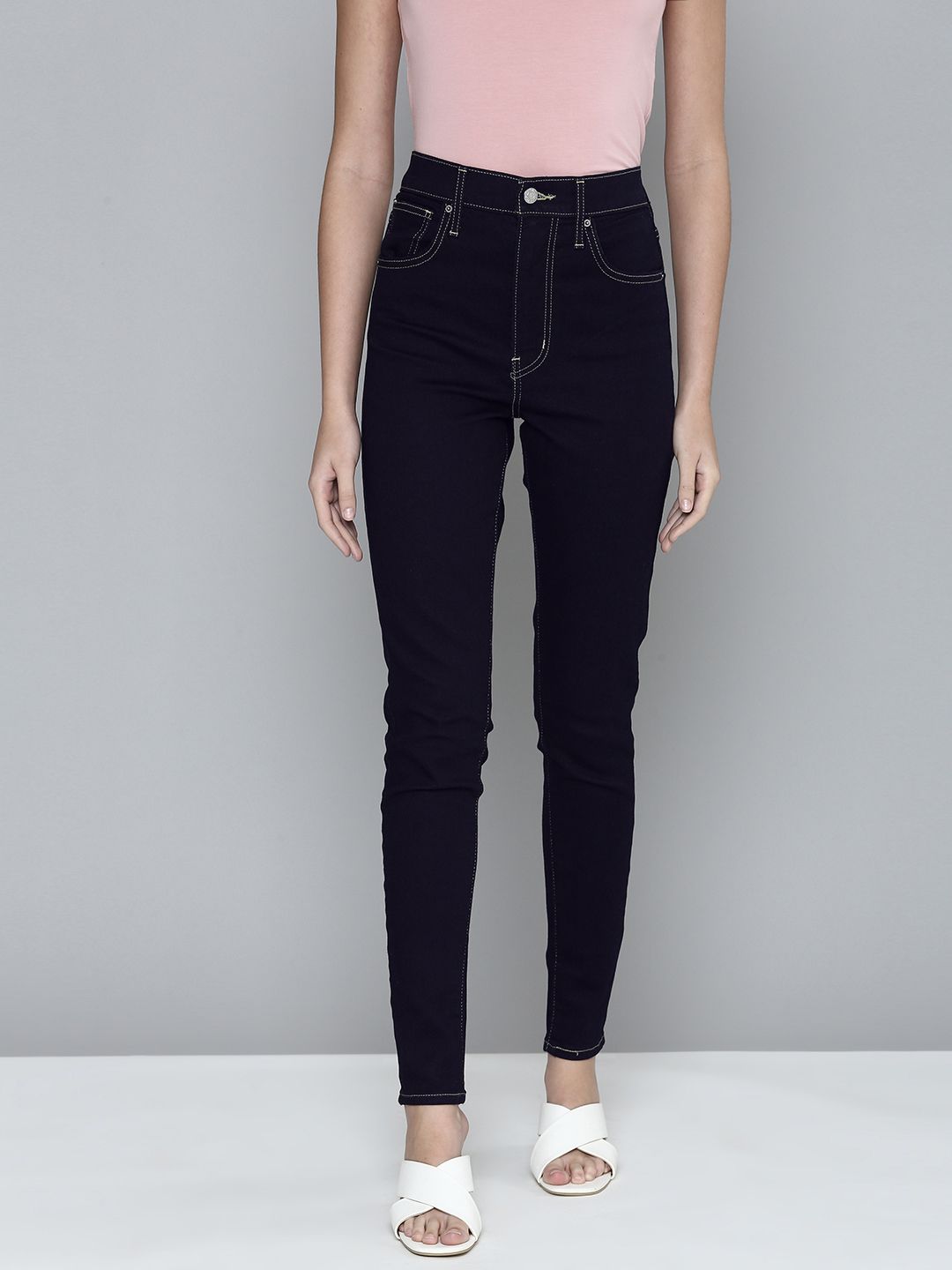 Levis Women Blue Skinny Fit High-Rise Stretchable Jeans Price in India