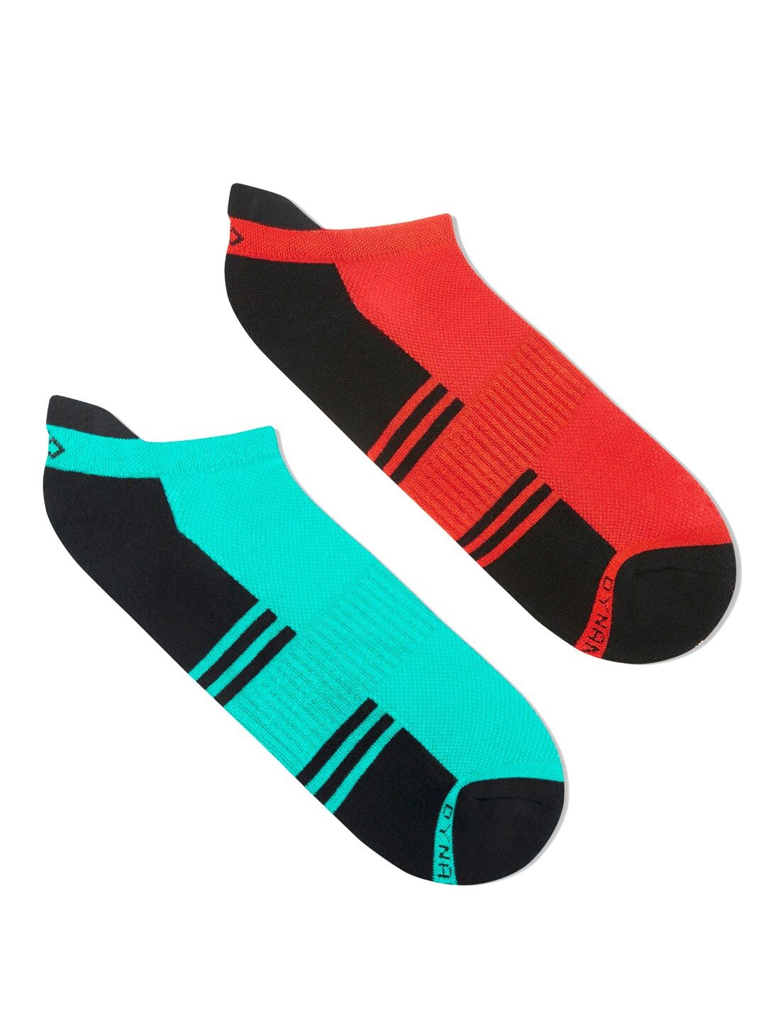 Dynamocks Men Pack Of 2 Colourblocked Bamboo Ankle-Length Socks