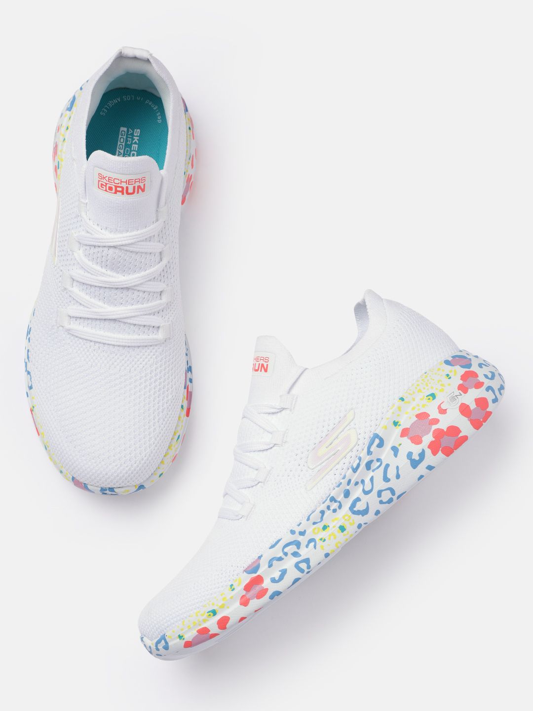 Skechers Women White GO RUN FAST - URBAN PARADISE Shoes Price in India