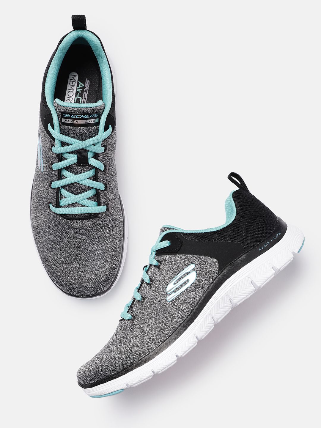 Skechers Women Grey FLEX APPEAL 4.0 Sneakers Price in India