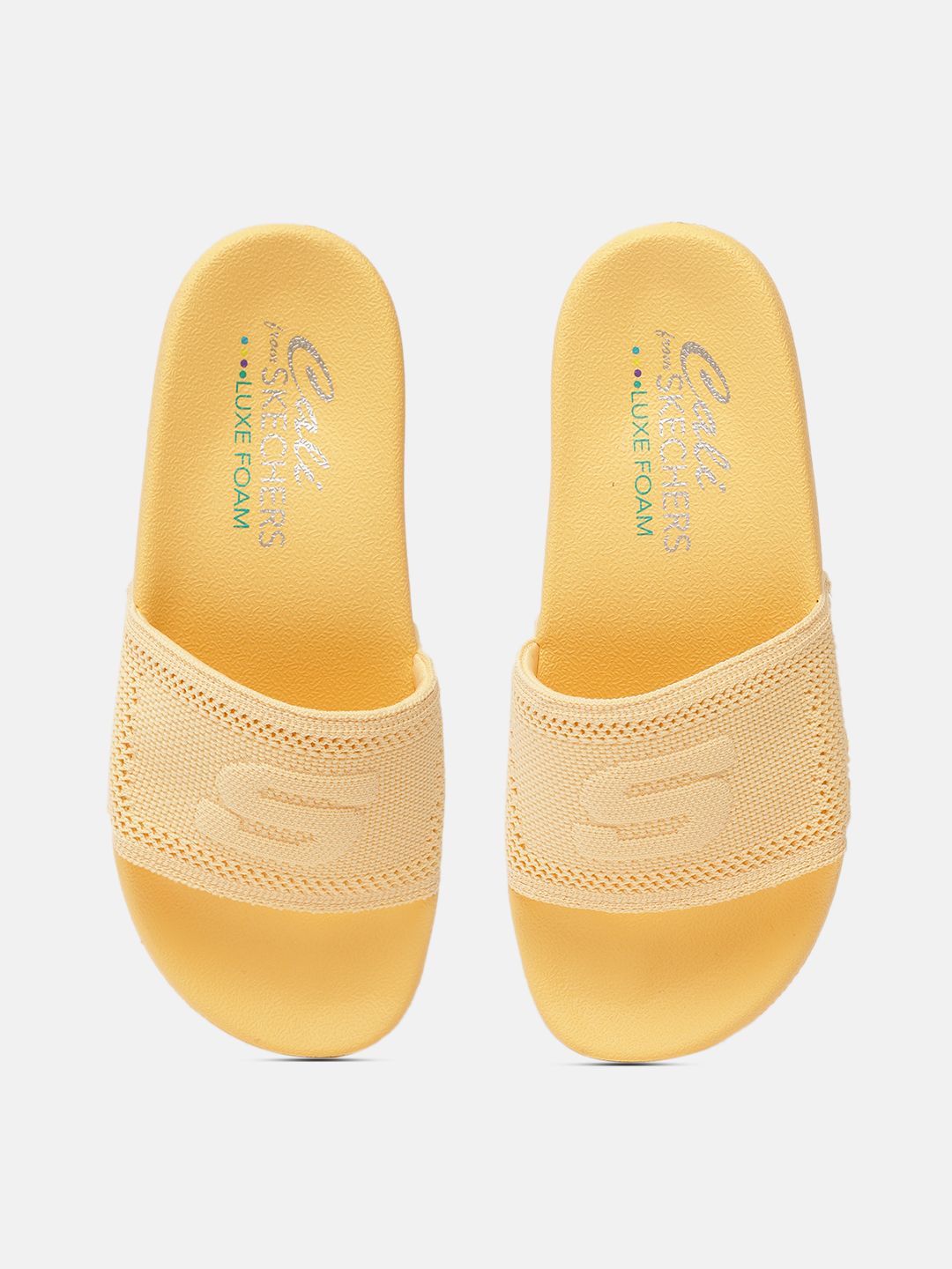 Skechers Women Yellow POP UPS - UNDISTURBED Sliders