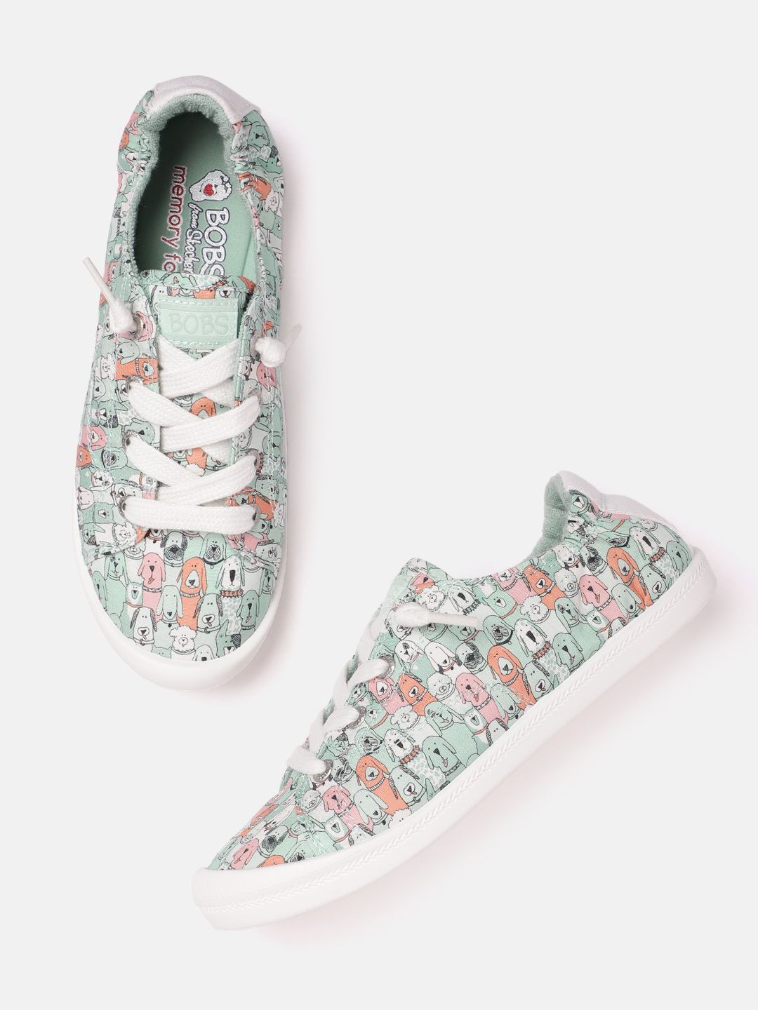 Skechers Women Printed BEACH BINGO - DOG HOUSE PARTY Sneakers