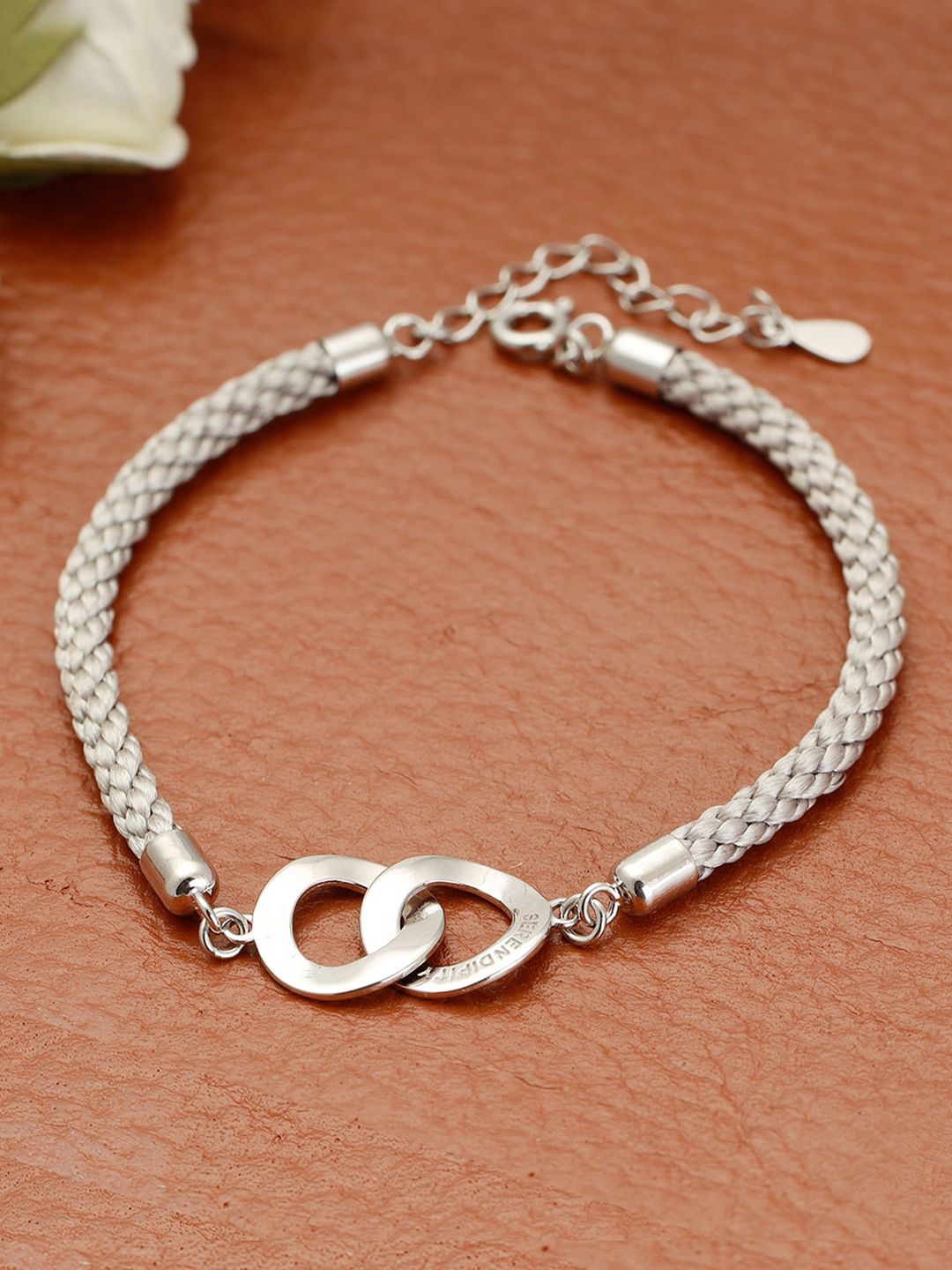 GIVA Women Silver-Toned 925 Sterling Silver Rhodium-Plated Charm Bracelet Price in India