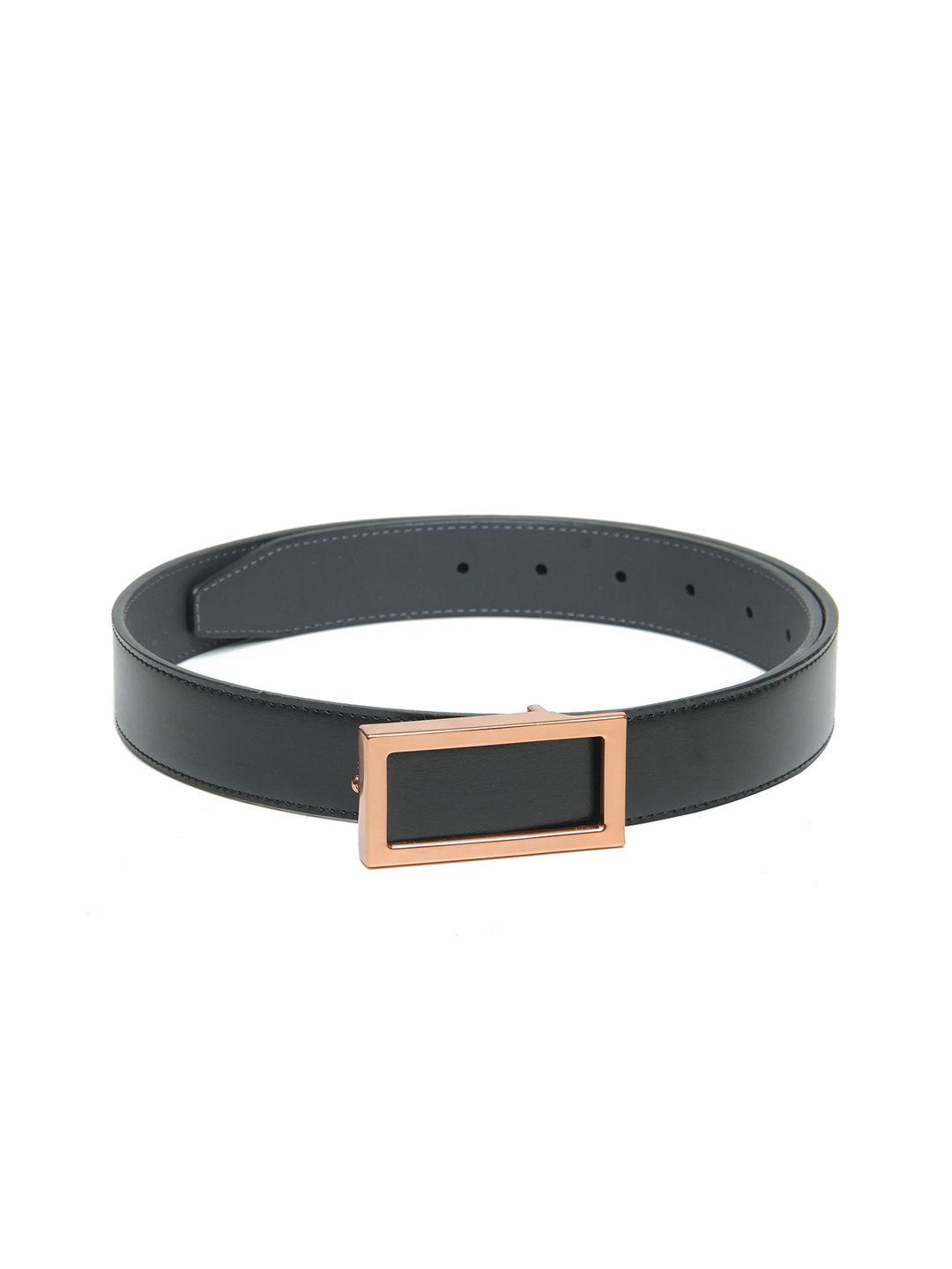 Calvadoss Women Black Textured PU Belt Price in India