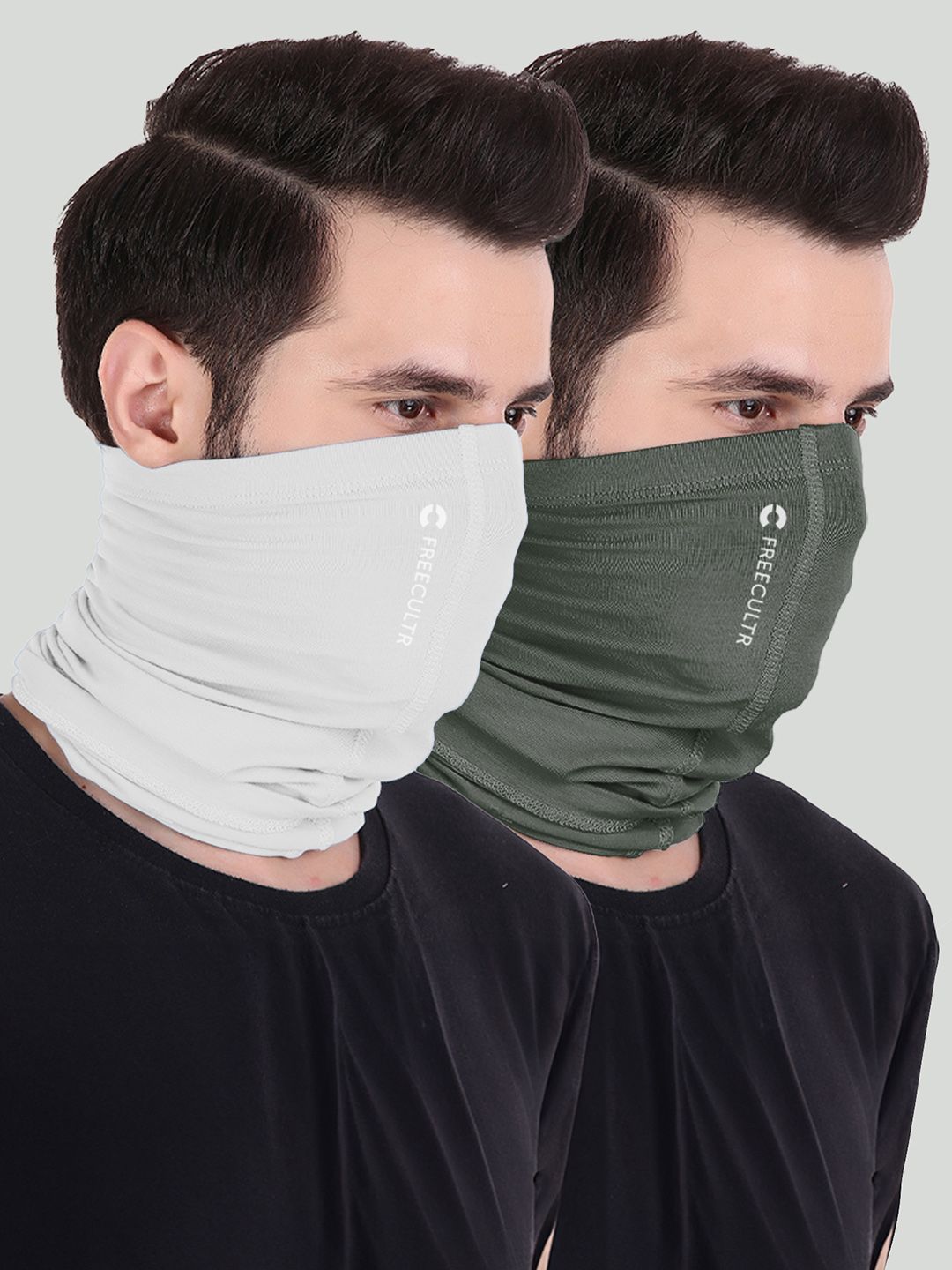 FREECULTR Pack of 2 Anti Microbial Multipurpose Bamboo Bandana