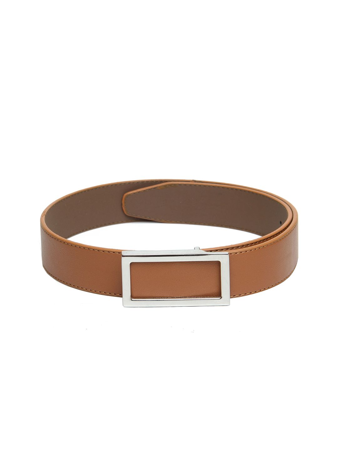 Calvadoss Women Tan Brown Solid Belt Price in India