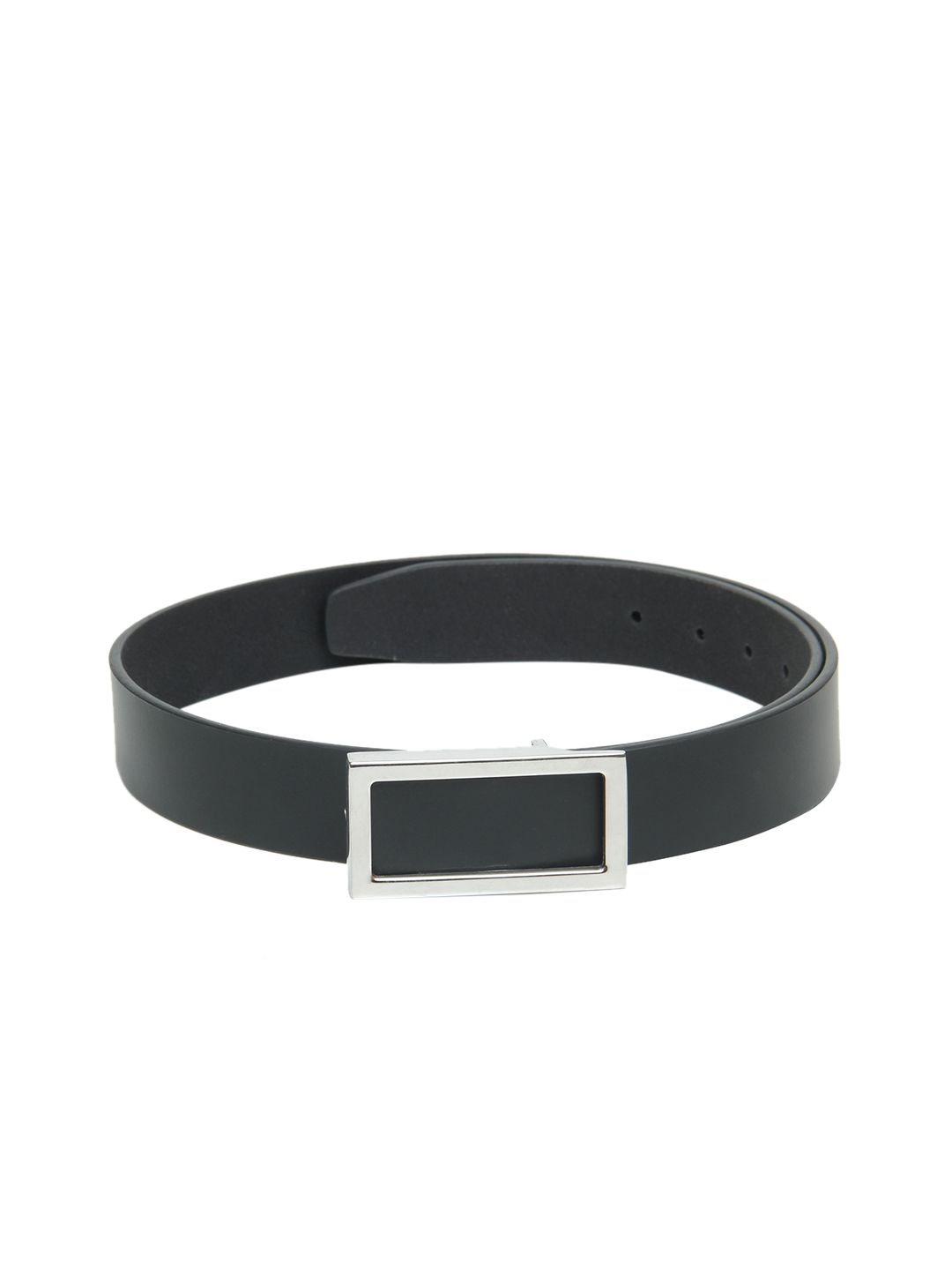 Calvadoss Women Black Textured Leather Belt Price in India