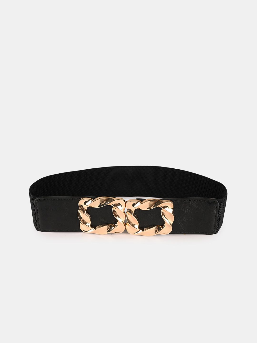 BuckleUp Women Black stretchable  Belt Price in India