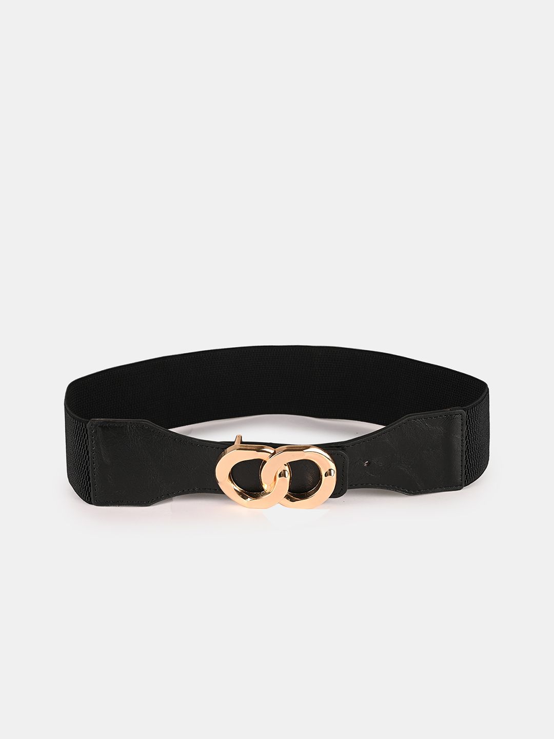 BuckleUp Women Black Stretchable Belt Price in India