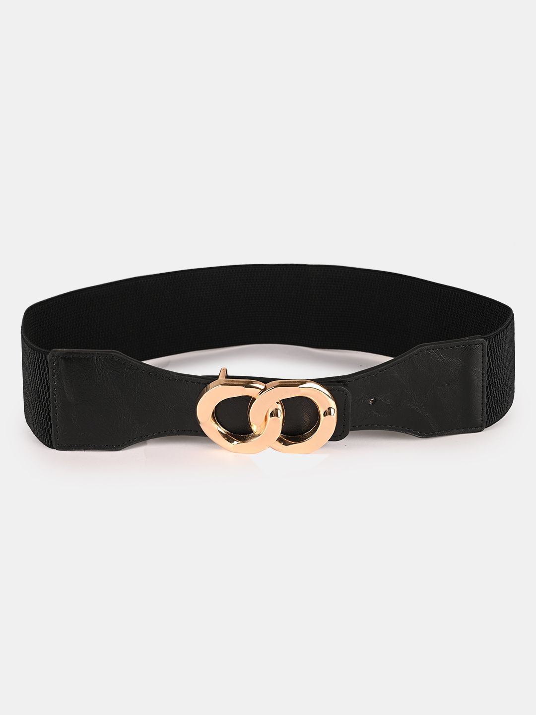 BuckleUp Women Black Solid Casual Belt Price in India