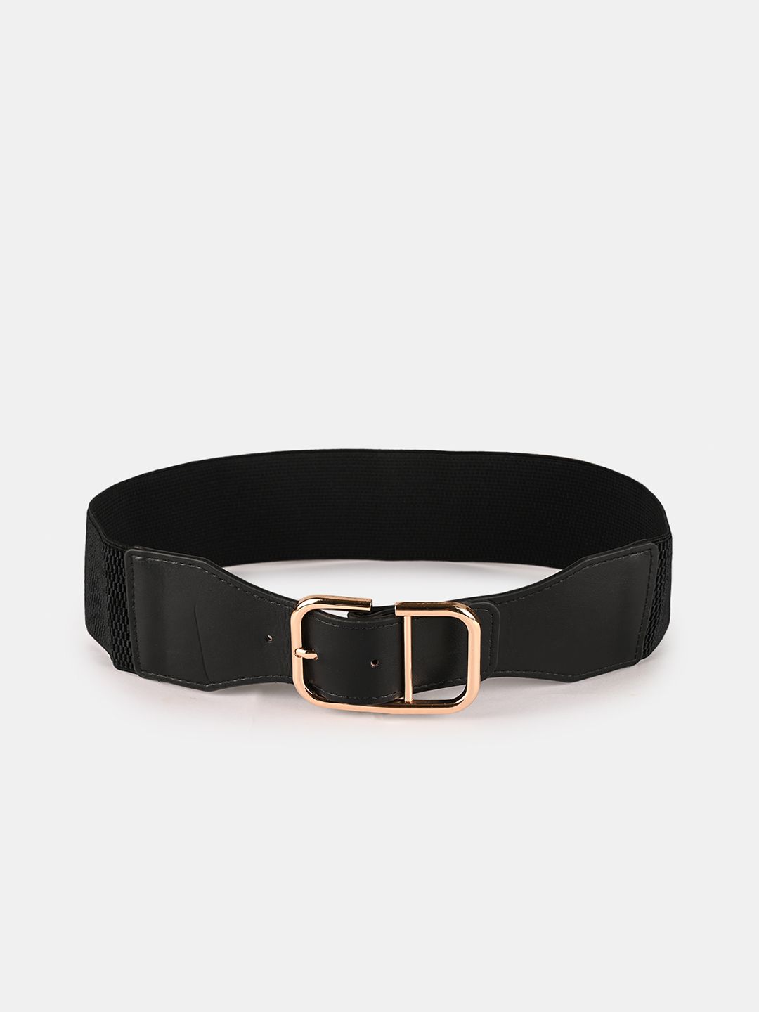 BuckleUp Women Black Textured Belt Price in India