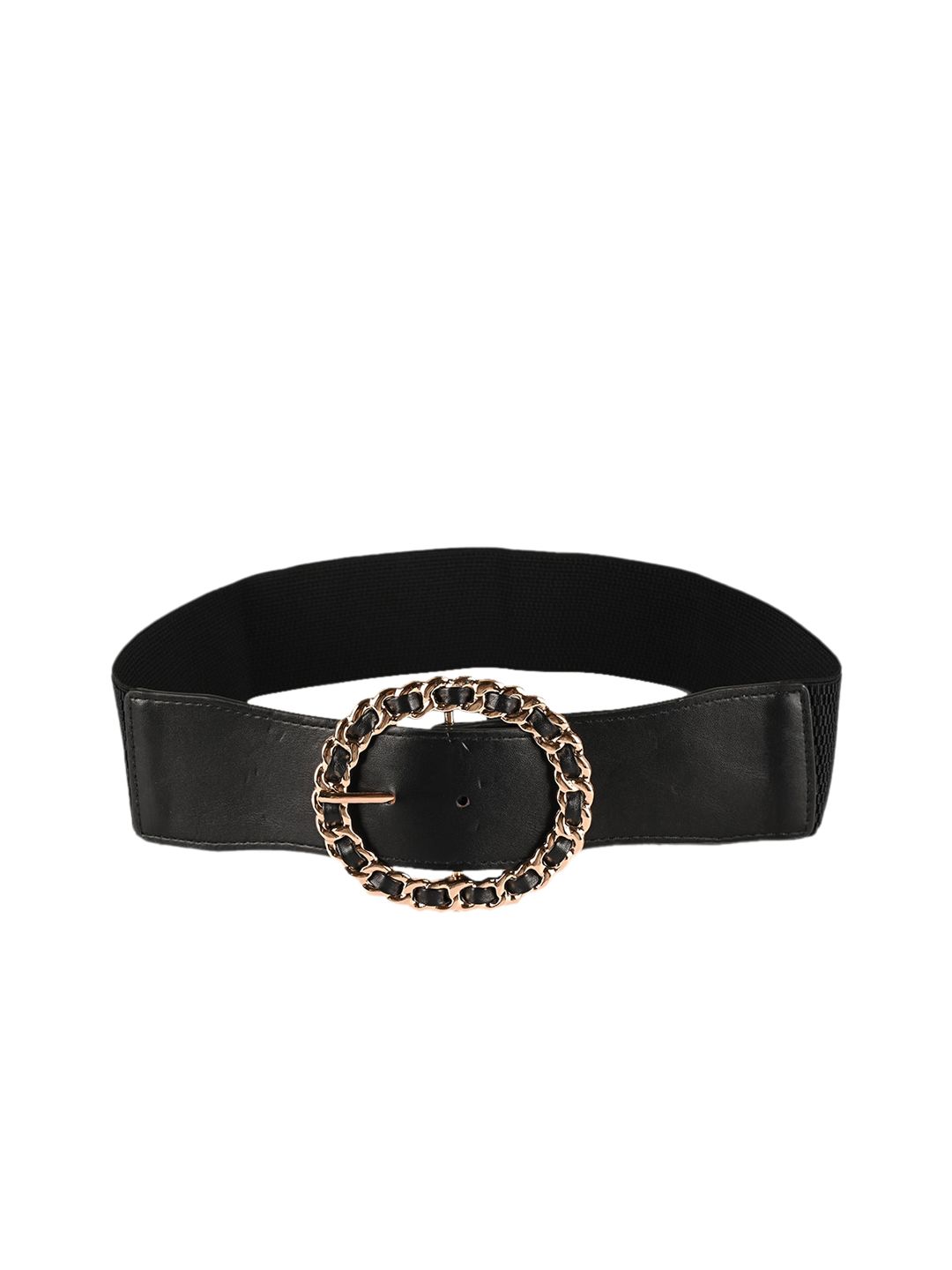 BuckleUp Women Black Stretchable Belt Price in India