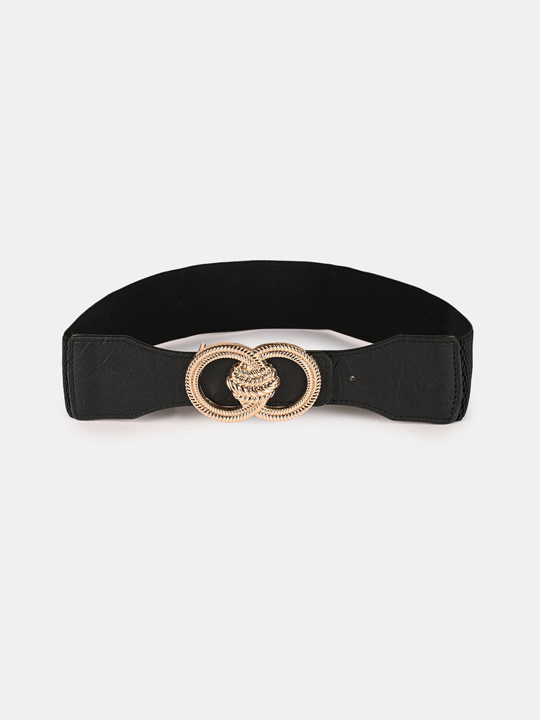 BuckleUp Women Black Solid Casual Belt Price in India