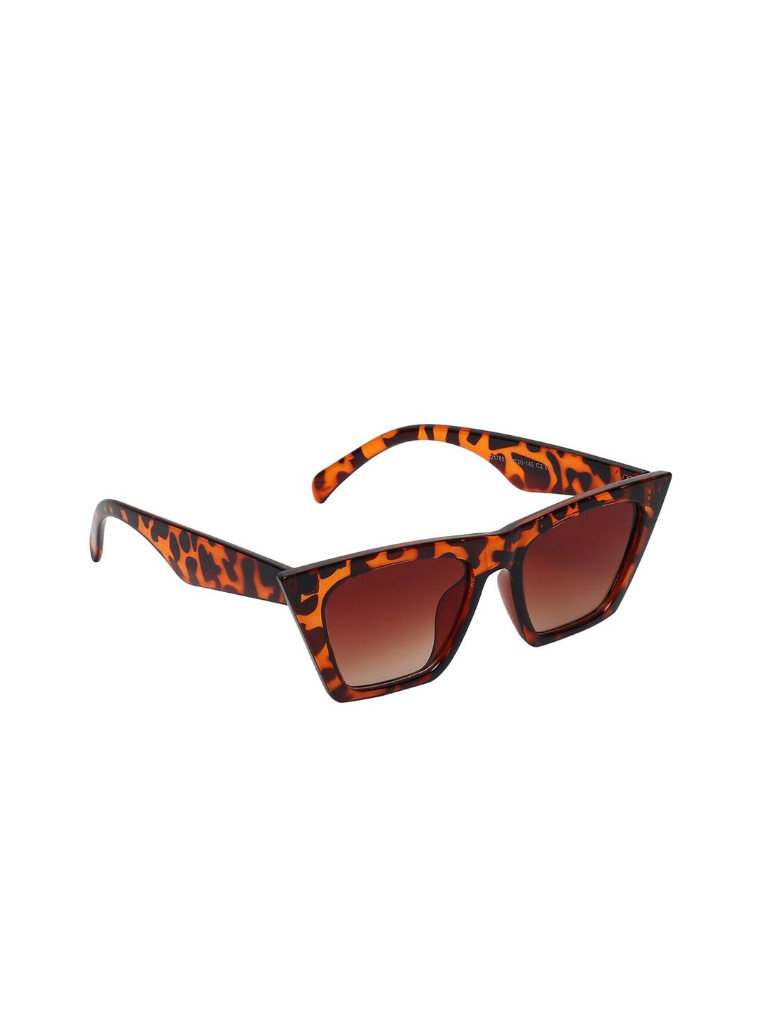 ALIGATORR Unisex Brown Lens & Brown Printed Wayfarer Sunglasses with UV Protected Lens