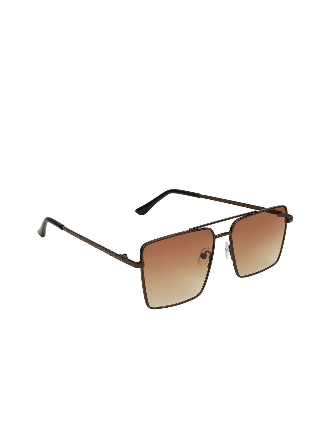 ALIGATORR Unisex Brown Lens & Brown Wayfarer Sunglasses with UV Protected Lens Price in India