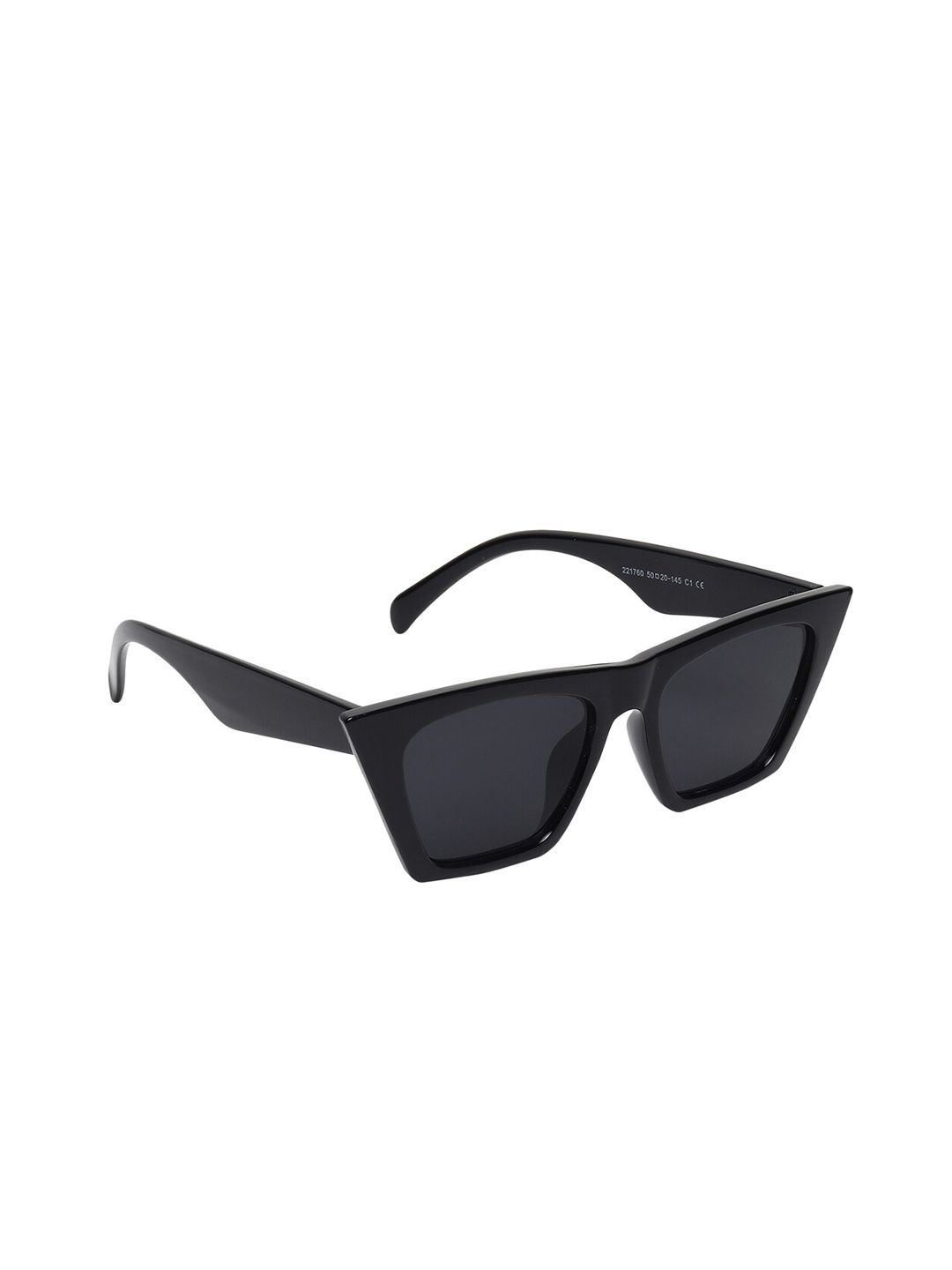 ALIGATORR Unisex Black Lens & Black Wayfarer Sunglasses with UV Protected Lens Price in India