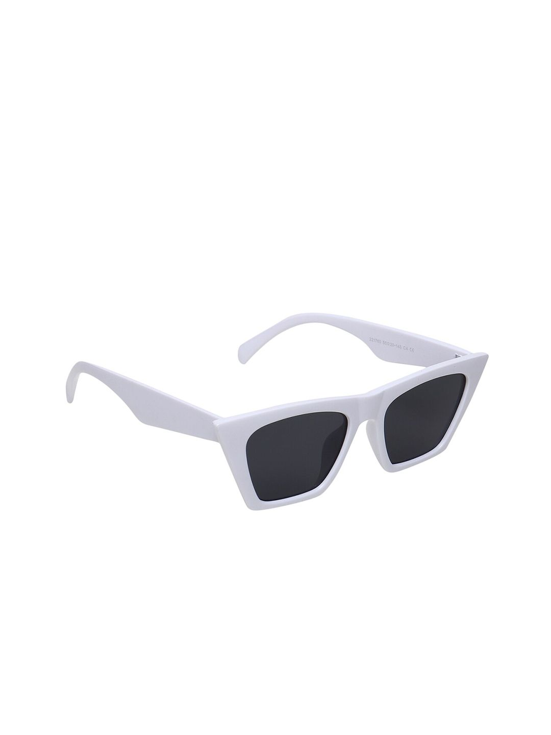 ALIGATORR Unisex Black Lens & White Wayfarer Sunglasses with UV Protected Lens Price in India