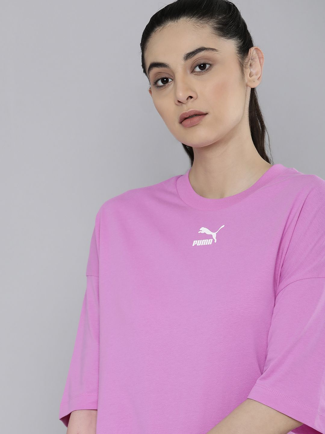 Puma purple and outlet pink t shirt