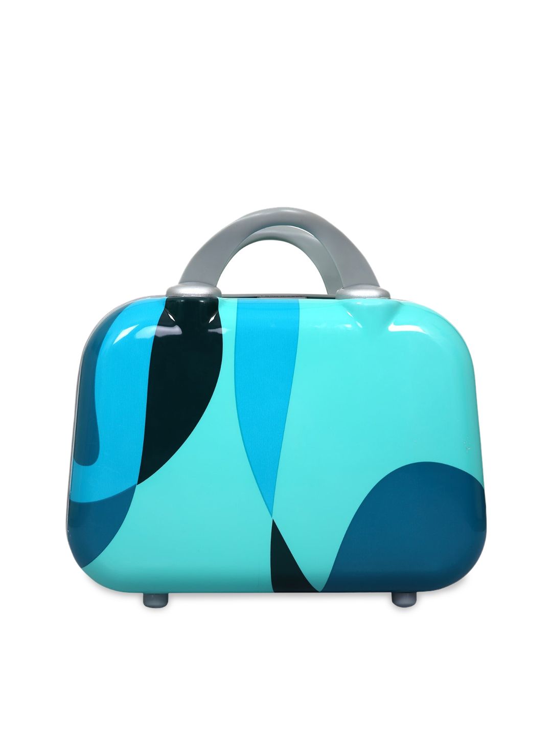 Polo Class Blue & Black Printed Hard Sided Trolley Bag Price in India
