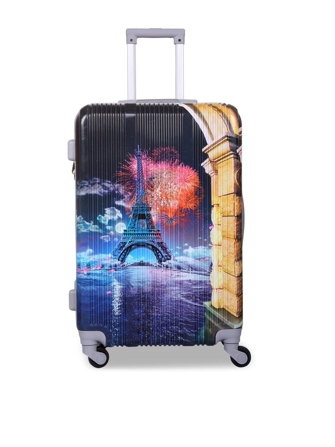 Polo Class Black Hard Sided Trolley Bag- 24 inch Price in India
