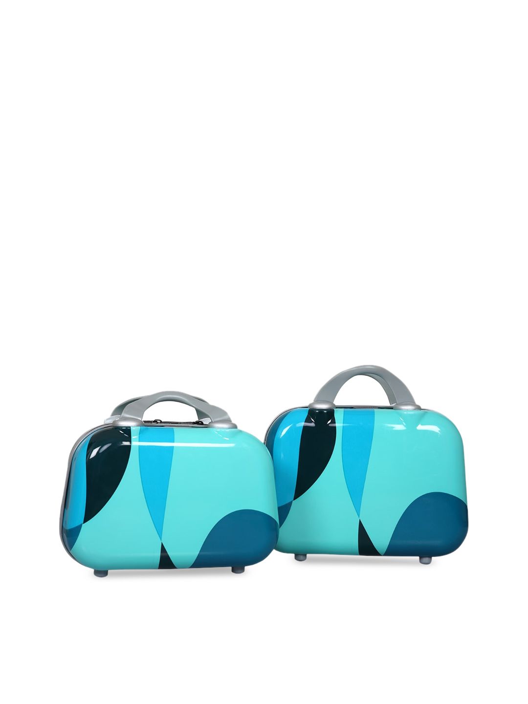 Polo Class Pack Of 2 Blue Printed Small Travel Vanity Bag Price in India