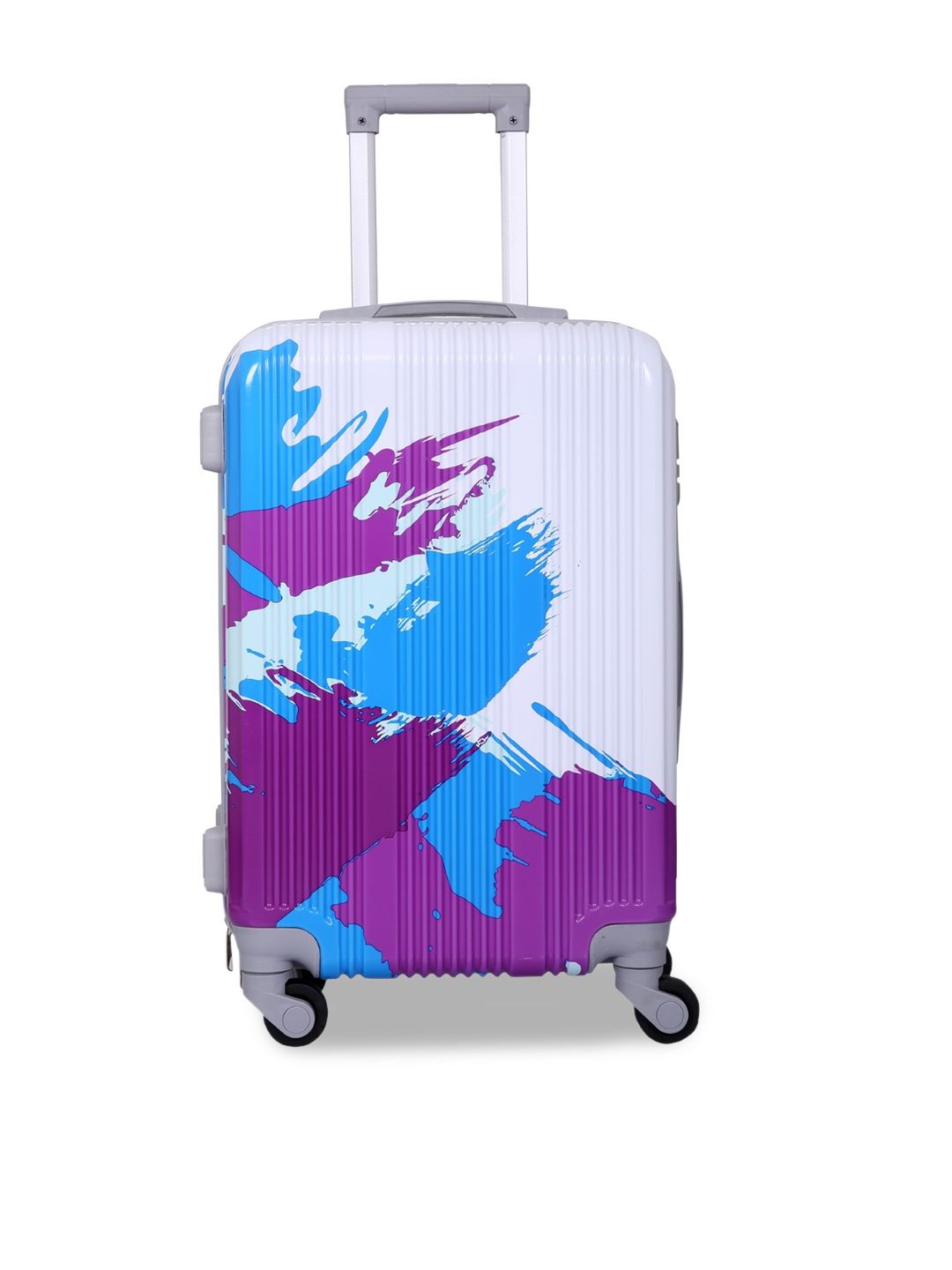 Polo Class Purple & Blue Trolley Bag Price in India