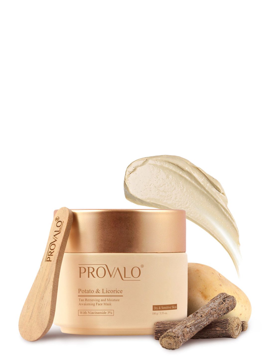 PROVALO  Potato & Licorice Tan Removing Face Mask 100ml